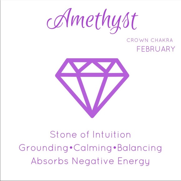 Purple Amethyst Gemstone Sterling Silver Necklace - Picture 2 of 2